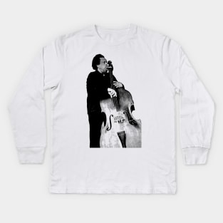 Charles Mingus Retro Kids Long Sleeve T-Shirt